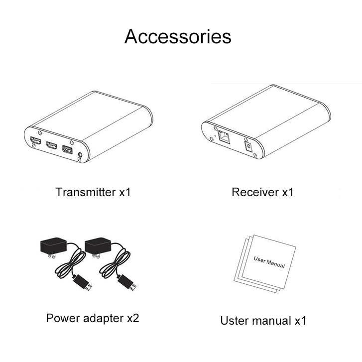 CAT871 HDMI Extender (Receiver & Sender) over CAT5e/CAT6 Cable with IR, Transmission Distance: 120m(AU Plug) - Amplifier by buy2fix | Online Shopping UK | buy2fix