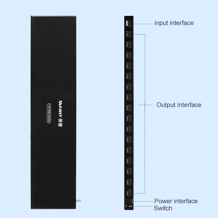 Measy SPH116 1 to 16 4K HDMI 1080P Switch Simultaneous Display Spliter(US Plug) -  by Measy | Online Shopping UK | buy2fix