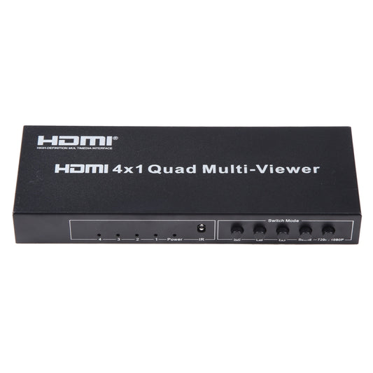 4 in 1 Out HDMI Quad Multi-viewer with Seamless Switcher, EU Plug by buy2fix