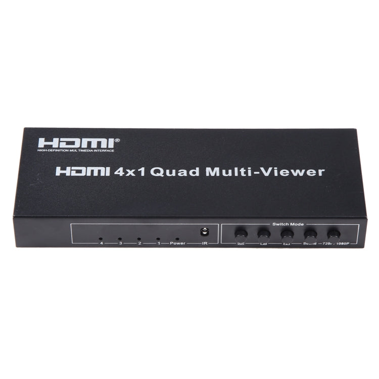 4 in 1 Out HDMI Quad Multi-viewer with Seamless Switcher, US Plug by buy2fix