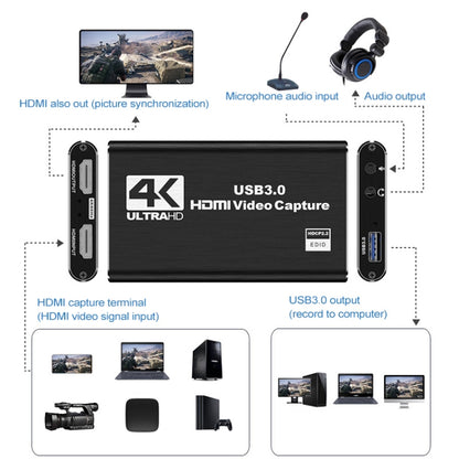 Drive-free USB 3.0 HDMI HD 4K Video Capture - Consumer Electronics by buy2fix | Online Shopping UK | buy2fix