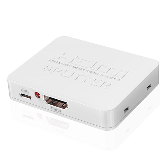1x2 Mini HDMI Amplifier Splitter, Support 3D & 4K x 2K (White) by buy2fix
