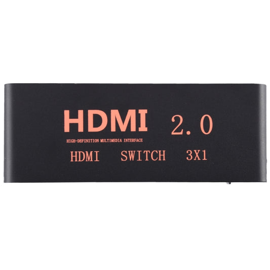 3X1 4K/60Hz HDMI 2.0 Switch with Remote Control, EU Plug by buy2fix