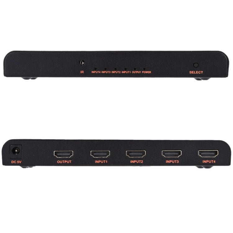 4X1 4K/60Hz HDMI 2.0 Switch with Remote Control, EU Plug - Switch by buy2fix | Online Shopping UK | buy2fix