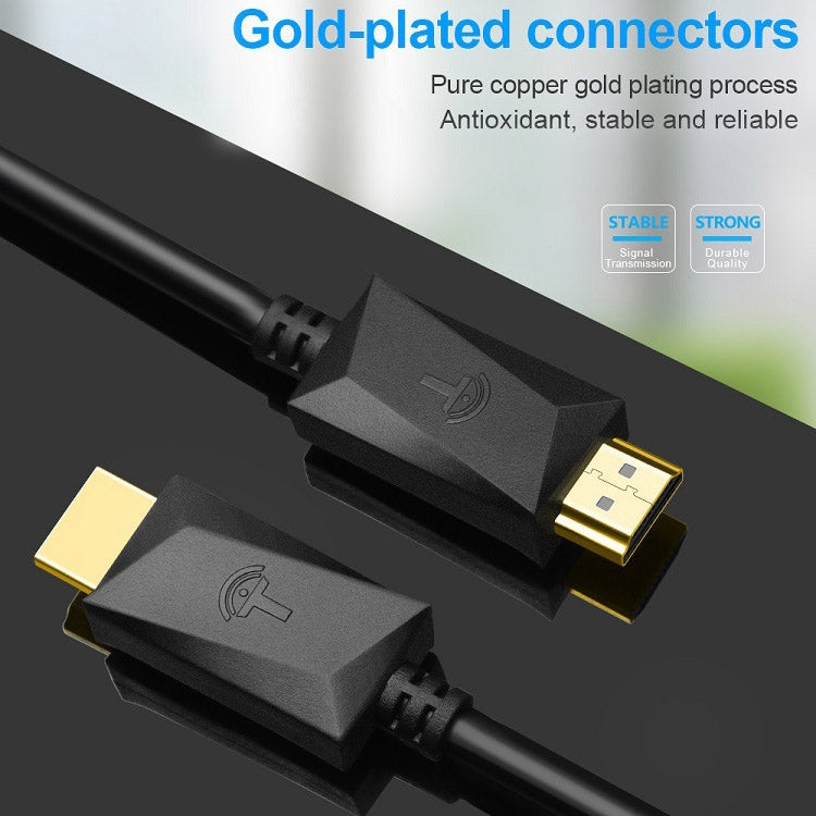 ROCKETEK HDMI01Y-2 HDMI 2.0 4K 30Hz 3D HD Gold-plated Connector HDMI Cable for All HDMI Devices, Length: 2m - Cable by ROCKETEK | Online Shopping UK | buy2fix