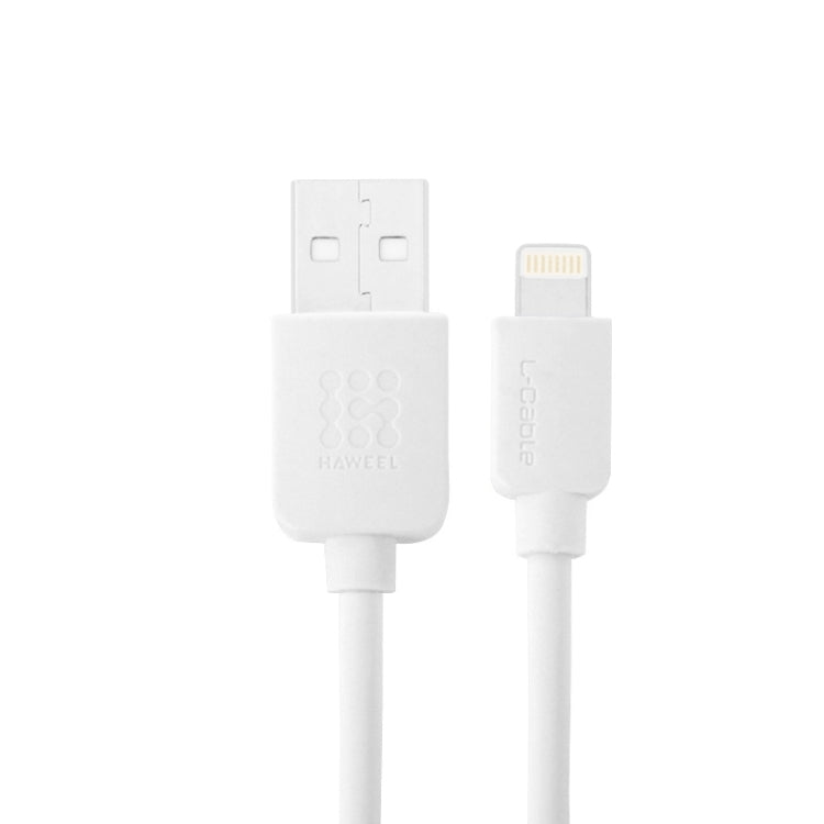 HAWEEL 2m High Speed 8 Pin to USB Sync and Charging Cable for iPhone, iPad(White) - Normal Style Cable by buy2fix | Online Shopping UK | buy2fix