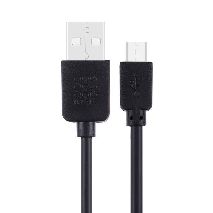 HAWEEL 1m High Speed 35 Cores Micro USB to USB Data Sync Charging Cable(Black) - Micro USB Cable by buy2fix | Online Shopping UK | buy2fix