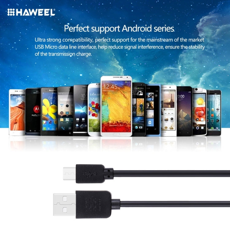 5 PCS HAWEEL 1m High Speed Micro USB to USB Data Sync Charging Cable Kits, For Samsung, Huawei, Xiaomi, LG, HTC and other Smartphones - Micro USB Cable by buy2fix | Online Shopping UK | buy2fix