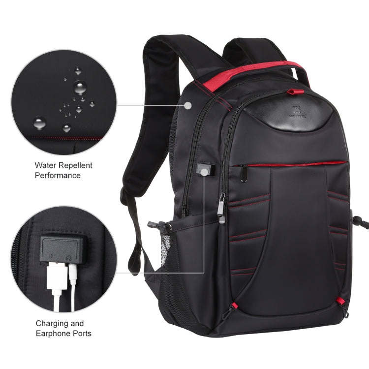 HAWEEL Foldable Removable Outdoor Portable Dual Shoulders Laptop Backpack(Black) - Backpack by HAWEEL | Online Shopping UK | buy2fix