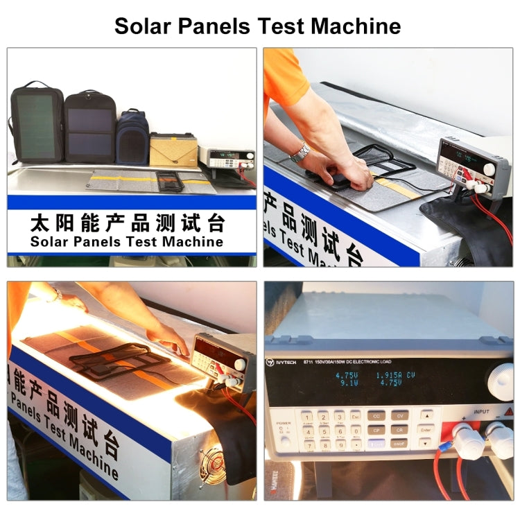 HAWEEL 21W Foldable Solar Panel Charger with 5V 2.9A Max Dual USB Ports(Yellow) - Charger by HAWEEL | Online Shopping UK | buy2fix