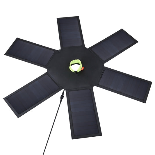 HAWEEL 42W Foldable Umbrella Top Solar Panel Charger with 5V 3.0A Max Dual USB Ports, Support QC3.0 / FCP / SCP/ AFC / SFCP Protocol by HAWEEL