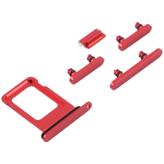 SIM Card Tray + SIM Card Tray + Side Keys for iPhone 13(Red) by buy2fix