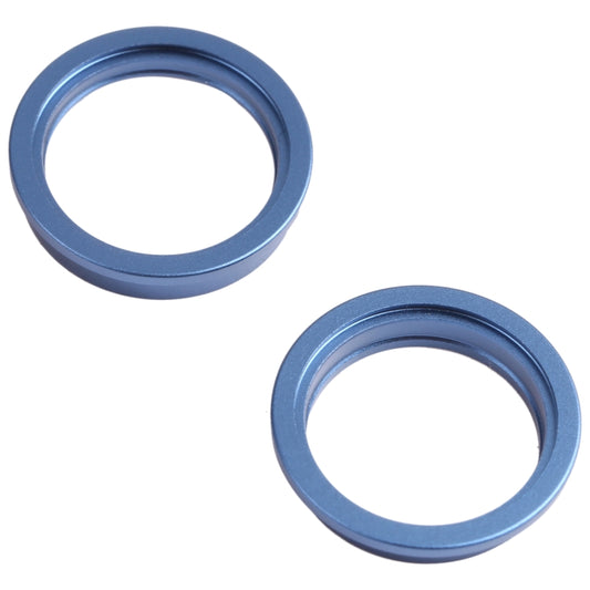 2 PCS Rear Camera Glass Lens Metal Outside Protector Hoop Ring for iPhone 13 mini(Blue) by buy2fix