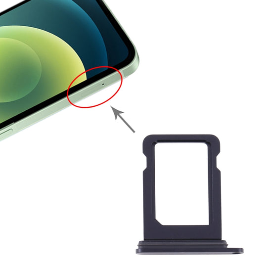 SIM-Kartenfach für iPhone 12 Mini (Schwarz)