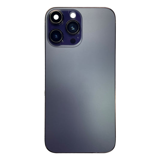 Back Housing Cover with Appearance Imitation of iP14 Pro Max for iPhone XR(Purple) by buy2fix