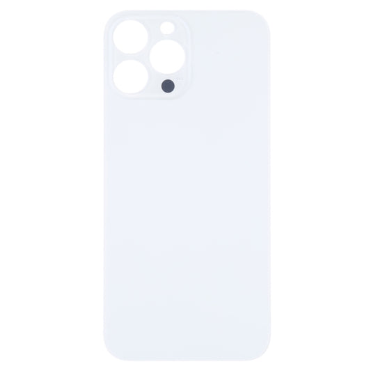 Easy Replacement Big Camera Hole Glass Back Battery Cover for iPhone 14 Pro Max(White) by buy2fix