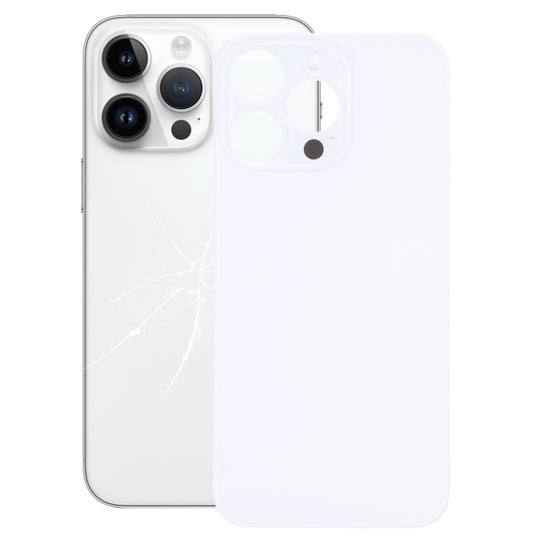 Easy Replacement Big Camera Hole Glass Back Battery Cover for iPhone 14 Pro(Silver)