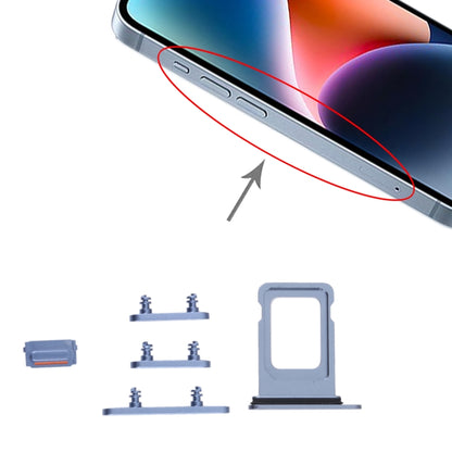 SIM Card Tray + SIM Card Tray + Side Keys for iPhone 14 (Blue) by buy2fix