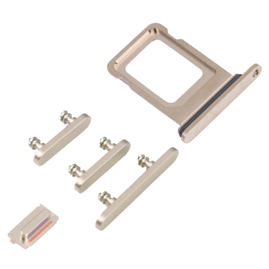 SIM Card Tray + SIM Card Tray + Side Keys for iPhone 14 Pro Max (Gold) by buy2fix