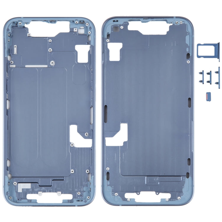 For iPhone 14 Middle Frame with Side Keys (Blue) - Repair & Spare Parts by buy2fix | Online Shopping UK | buy2fix