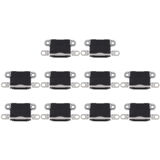 10 PCS Ladeanschluss für iPhone 5 / 5S (Schwarz)