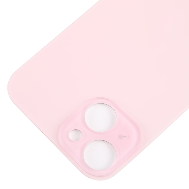 For iPhone 15 Glass Battery Back Cover(Pink) -  by buy2fix | Online Shopping UK | buy2fix