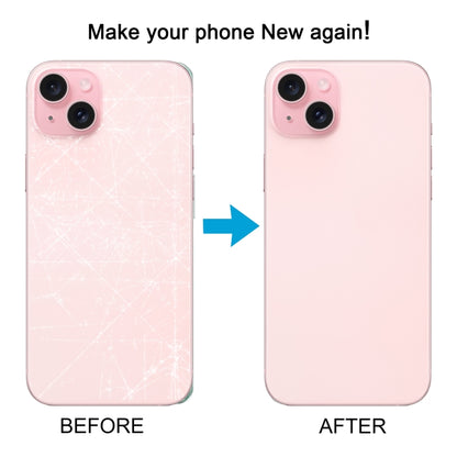 For iPhone 15 Glass Battery Back Cover(Pink) -  by buy2fix | Online Shopping UK | buy2fix