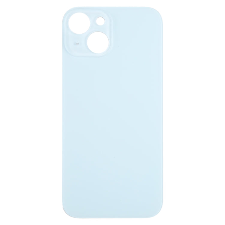 For iPhone 15 Glass Battery Back Cover(Blue) -  by buy2fix | Online Shopping UK | buy2fix