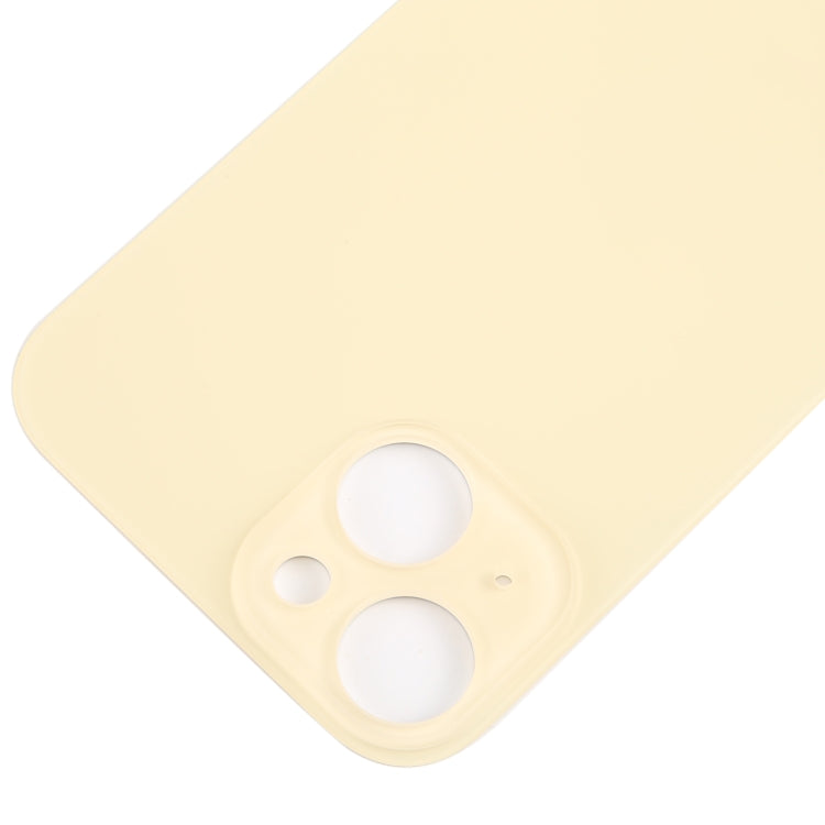 For iPhone 15 Glass Battery Back Cover(Yellow) by buy2fix