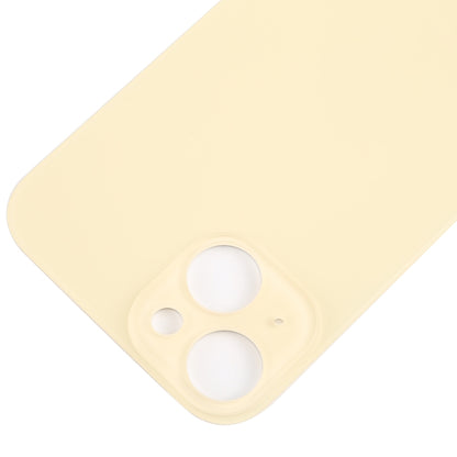 For iPhone 15 Glass Battery Back Cover(Yellow) by buy2fix