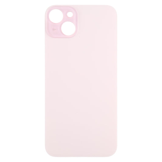 For iPhone 15 Plus Glass Battery Back Cover(Pink) by buy2fix