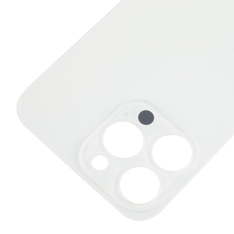 For iPhone 15 Pro Max Glass Battery Back Cover(White) -  by buy2fix | Online Shopping UK | buy2fix