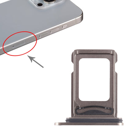 For iPhone 15 Pro SIM + SIM Card Tray (Titanium Color) -  by buy2fix | Online Shopping UK | buy2fix