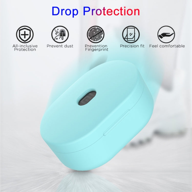 Silicone Charging Box Protective Case for Xiaomi Redmi AirDots / AirDots S / AirDots 2(Mint Green) - Xiaomi Earphone Case by buy2fix | Online Shopping UK | buy2fix