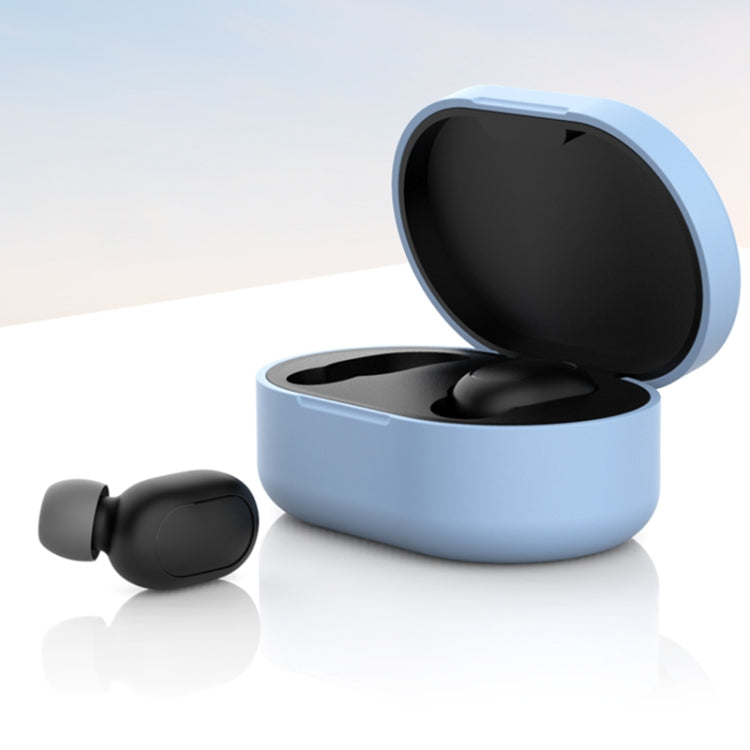 Silicone Charging Box Protective Case for Xiaomi Redmi AirDots / AirDots S / AirDots 2(Sky Blue) - Xiaomi Earphone Case by buy2fix | Online Shopping UK | buy2fix
