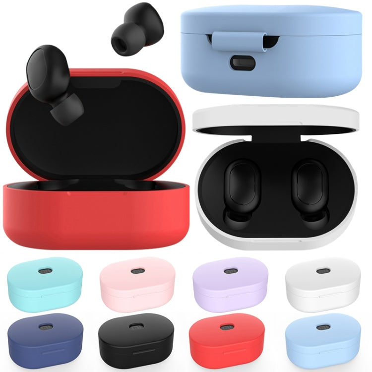 Silicone Charging Box Protective Case for Xiaomi Redmi AirDots /AirDots S / AirDots 2(Black) - Xiaomi Earphone Case by buy2fix | Online Shopping UK | buy2fix