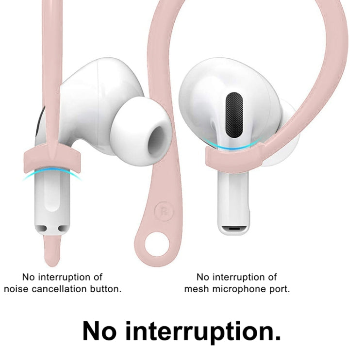 For AirPods 1 / 2 / Pro Anti-lost Silicone Earphone Ear-hook(Pink) - Apple Accessories by buy2fix | Online Shopping UK | buy2fix