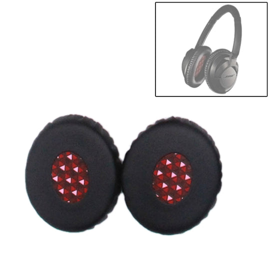 1 Pair For Bose OE2 / OE2i / SoundTrue Headset Cushion Sponge Cover Earmuffs Replacement Earpads(Black Red)