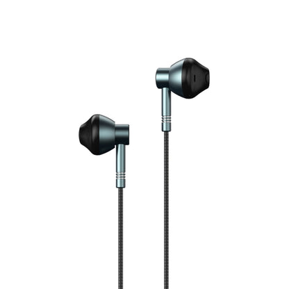 REMAX RM-201 In-Ear Stereo Metal Music Earphone with Wire Control + MIC, Support Hands-free(Tarnish) - Normal Style Earphone by REMAX | Online Shopping UK | buy2fix