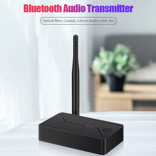 TX13 3 in 1 Portable Bluetooth 5.0 Digital Optical Coaxial Audio Transmitter with 3.5mm Jack for Bluetooth Speaker / Headset by buy2fix