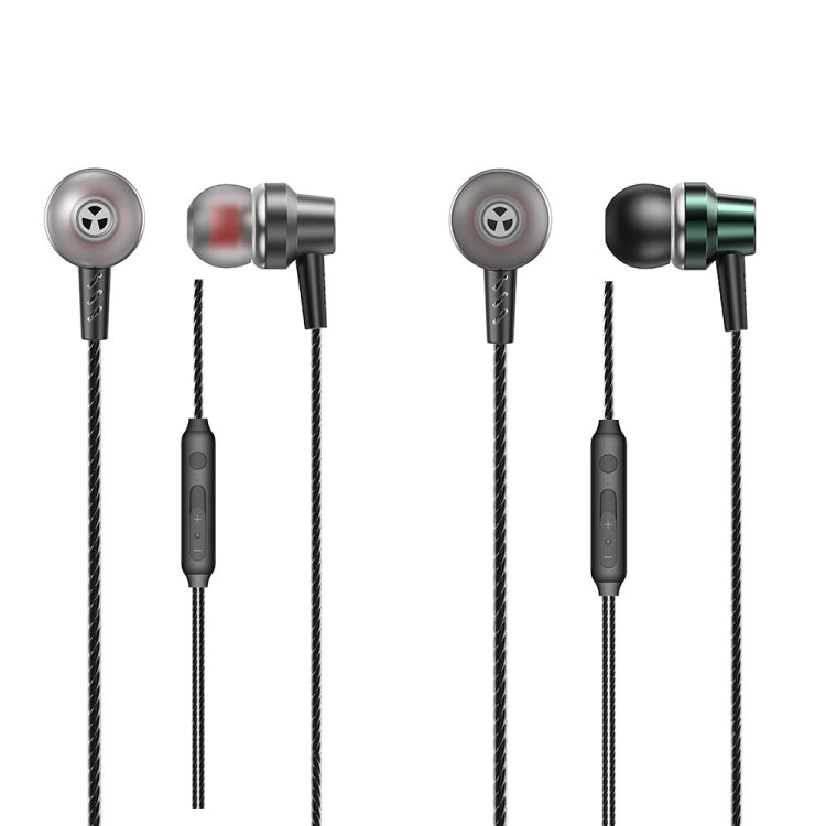 WK YA03 Youpin Series 3.5mm Interface In-Ear HIFI Stereo Wired Call Music Earphone, Length: 1.2m (Black) - In Ear Wired Earphone by WK | Online Shopping UK | buy2fix