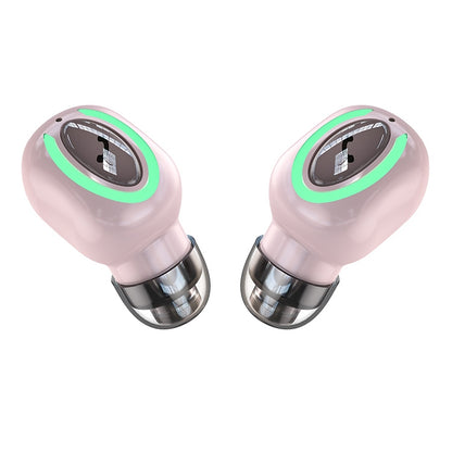 M9 Bluetooth 5.1 Business Style In-ear Stereo Wireless Bluetooth Earphone(Pink) - Bluetooth Earphone by buy2fix | Online Shopping UK | buy2fix