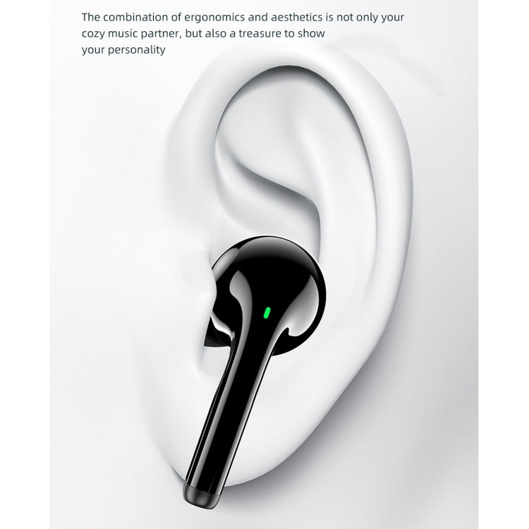 awei T12P Bluetooth 5.1 LED Display Wireless Bluetooth Earphone (Black) - Bluetooth Earphone by awei | Online Shopping UK | buy2fix