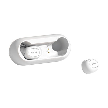 Original Xiaomi Youpin QCY-T1C TWS Bluetooth V5.0 Wireless In-Ear Earphones with Charging Box(White) - TWS Earphone by Xiaomi | Online Shopping UK | buy2fix