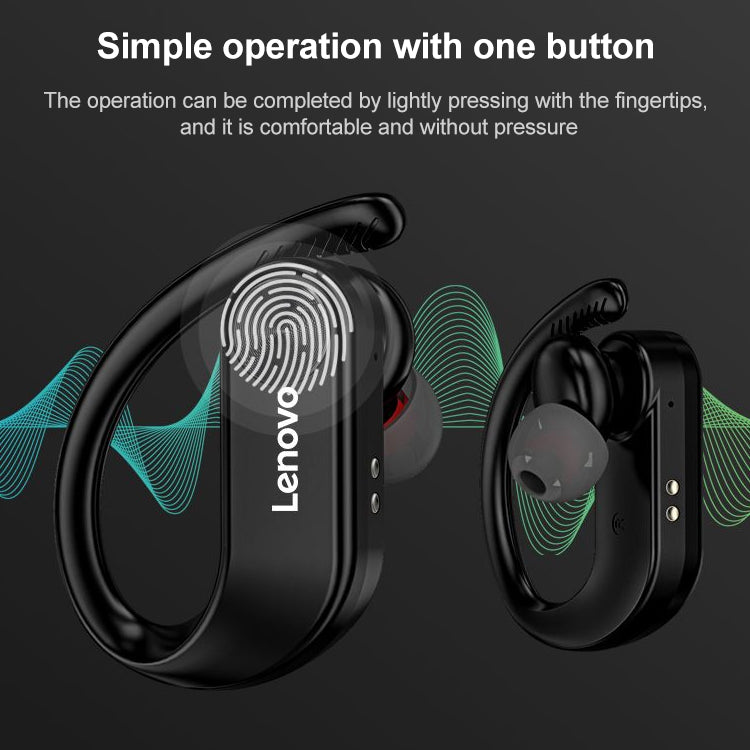 Original Lenovo LivePods LP7 IPX5 Waterproof Ear-mounted Bluetooth Earphone with Magnetic Charging Box & LED Battery Display, Support for Calls & Automatic Pairing(White) - Bluetooth Earphone by Lenovo | Online Shopping UK | buy2fix