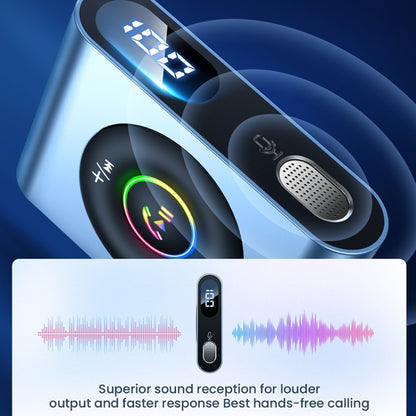 JOYROOM JR-CB1 Car Bluetooth Wireless Receiver (Dark Gray) - Apple Accessories by JOYROOM | Online Shopping UK | buy2fix
