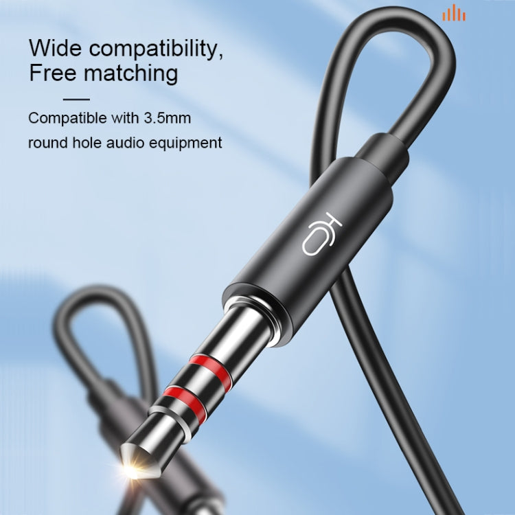 Langsdom V6 3.5mm Dual Plug Wired In-Ear Earphone with Microphone, Length: 2m (Black) by Langsdom