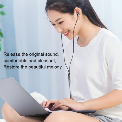 Langsdom V6 3.5mm Dual Plug Wired In-Ear Earphone with Microphone, Length: 2m (Black) by Langsdom