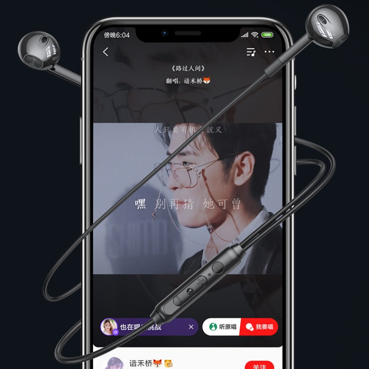 Langsdom V6 3.5mm Dual Plug Wired In-Ear Earphone with Microphone, Length: 2m (Black) by Langsdom