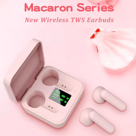 ETE-16 TWS Semi-In-Ear Digital Display Sports Bluetooth Earphones (White) by buy2fix